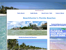 Tablet Screenshot of beachhunter.net